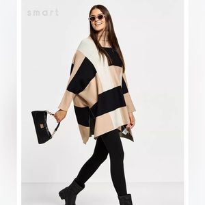 NWT CALVIN KLEIN PONCHO SWEATER
